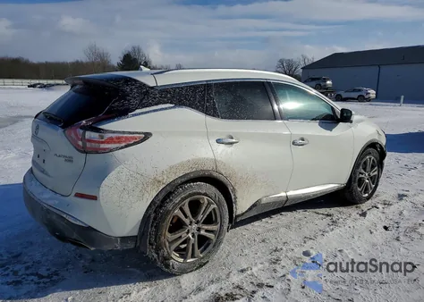 2016 Nissan Murano S z USA, uszkodzony, nr VIN 5N1AZ2MH6GN127382